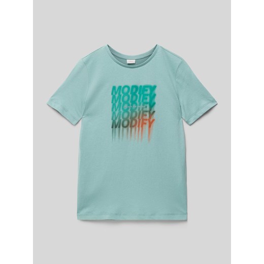 T-shirt z nadrukiem ze sloganem ze sklepu Peek&Cloppenburg  w kategorii T-shirty chłopięce - zdjęcie 171223367