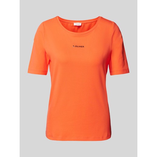 T-shirt z nadrukiem z logo ze sklepu Peek&Cloppenburg  w kategorii Bluzki damskie - zdjęcie 171223967