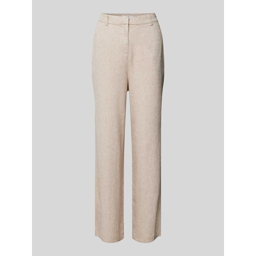 Spodnie lniane o kroju regular fit z efektem melanżu model ‘Jovene’ S Peek&Cloppenburg 