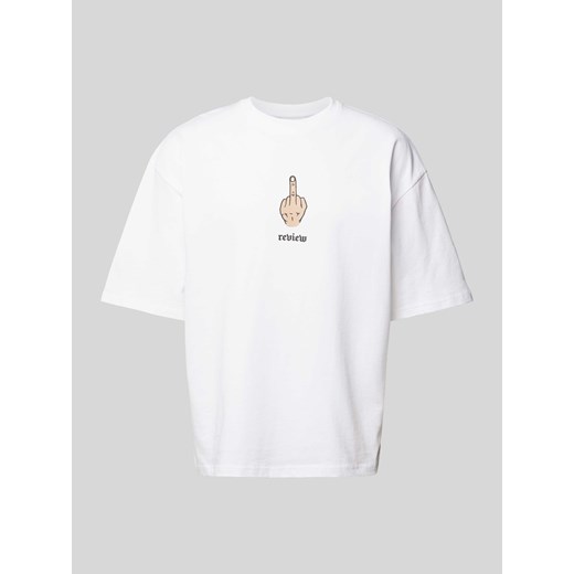 T-shirt z nadrukiem z motywem i logo Review S Peek&Cloppenburg 