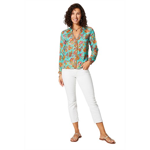 Aller Simplement Bluzka w kolorze turkusowo-pomarańczowym Aller Simplement 42 Limango Polska okazyjna cena