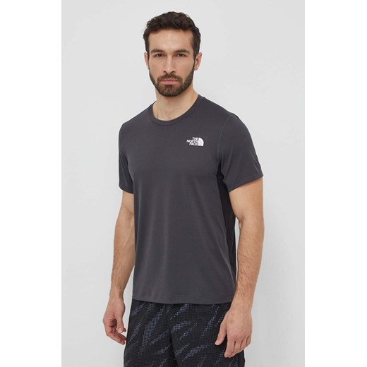 The North Face t-shirt sportowy kolor szary wzorzysty NF0A825OMN81 The North Face XL ANSWEAR.com