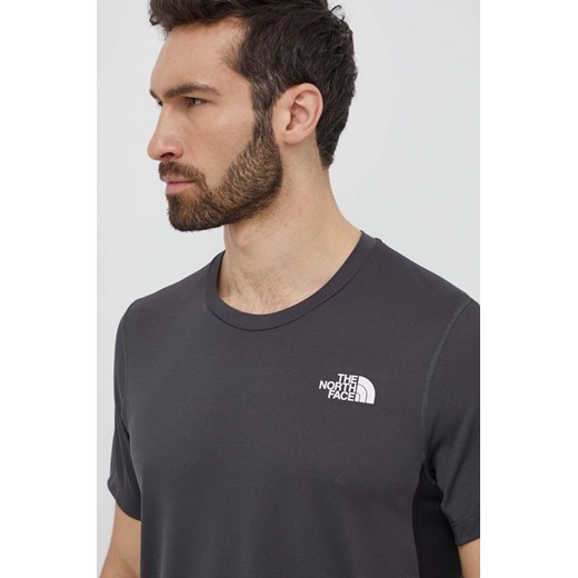 The North Face t-shirt sportowy kolor szary wzorzysty NF0A825OMN81 The North Face XL ANSWEAR.com