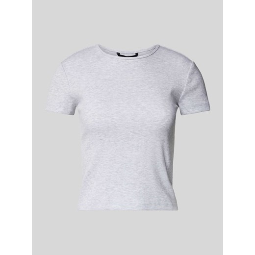 T-shirt z prążkowaniem model ‘CHLOE’ ze sklepu Peek&Cloppenburg  w kategorii Bluzki damskie - zdjęcie 171230199