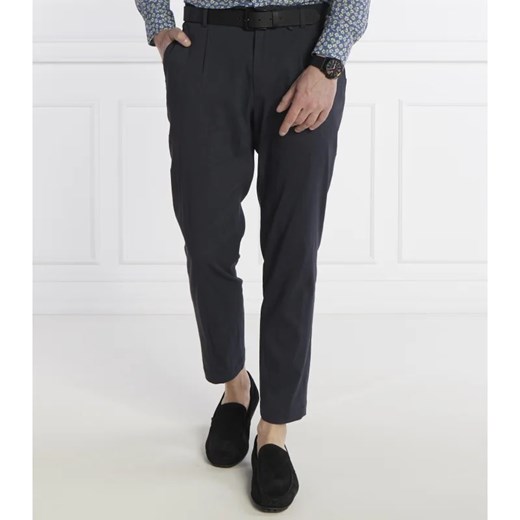 BOSS BLACK Lniane spodnie P-Perin-RDS-WG-242 | Relaxed fit ze sklepu Gomez Fashion Store w kategorii Spodnie męskie - zdjęcie 171230888