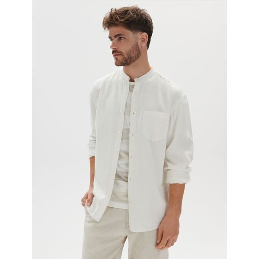 Sinsay - Koszula regular - biały ze sklepu Sinsay w kategorii Koszule męskie - zdjęcie 171231795
