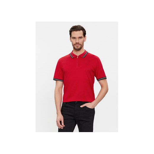 KARL LAGERFELD Polo 745080 541200 Czerwony Regular Fit ze sklepu MODIVO w kategorii T-shirty męskie - zdjęcie 171234098