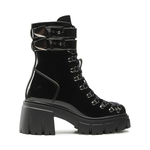 Botki Altercore Chloe II Vegan Black Patent ze sklepu eobuwie.pl w kategorii Workery damskie - zdjęcie 171235398