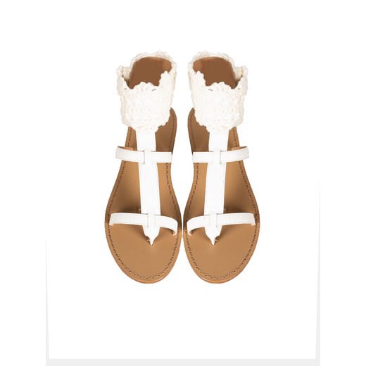 Sandały damskie Pinko casual białe 