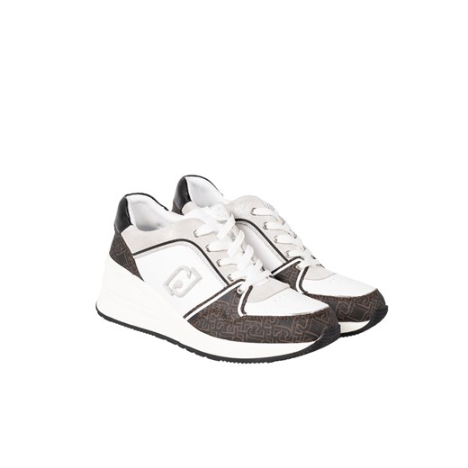 Liu-Jo Sneakersy "Alyssa 10" | BA3137 PX120 | Kobieta | Biały, Brązowy ze sklepu ubierzsie.com w kategorii Buty sportowe damskie - zdjęcie 171236365