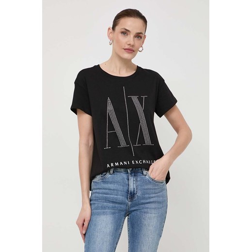 Armani Exchange - T-shirt 8NYTDX.YJG3Z.NOS ze sklepu ANSWEAR.com w kategorii Bluzki damskie - zdjęcie 171237085