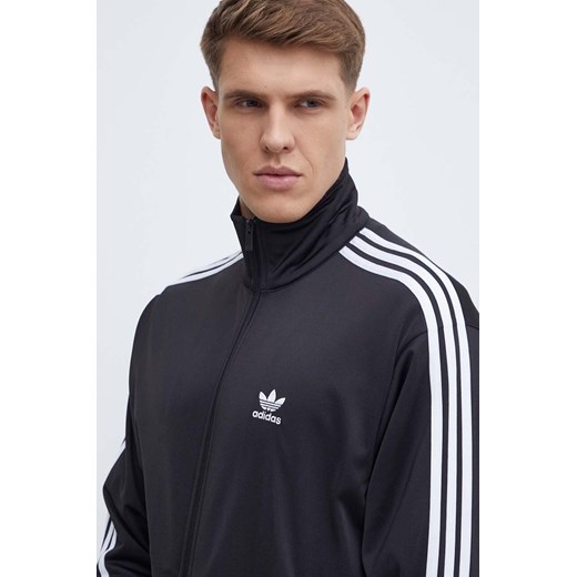 adidas Originals bluza Adicolor Classics Firebird męska kolor czarny z aplikacją  IJ7058 ze sklepu ANSWEAR.com w kategorii Bluzy męskie - zdjęcie 171237095