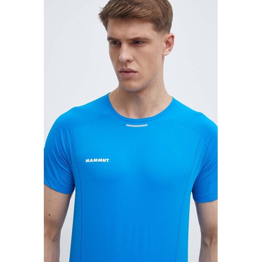 Mammut t-shirt funkcyjny OUTDOOR kolor niebieski ze sklepu ANSWEAR.com w kategorii T-shirty męskie - zdjęcie 171237175