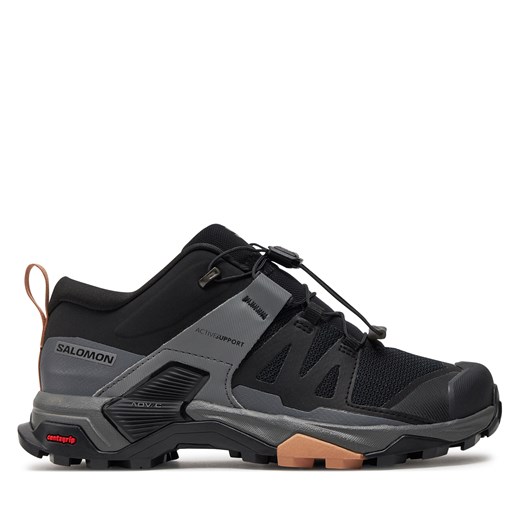 Sneakersy Salomon X Ultra 4 W 412851 20 V0 Black/Quiet Shade/Sirocco ze sklepu eobuwie.pl w kategorii Buty trekkingowe damskie - zdjęcie 171238236