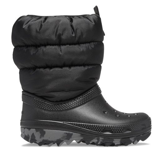 Śniegowce Crocs Crocs Classic Neo Puff Boot T 207683 Black 001 ze sklepu eobuwie.pl w kategorii Buty zimowe dziecięce - zdjęcie 171238629