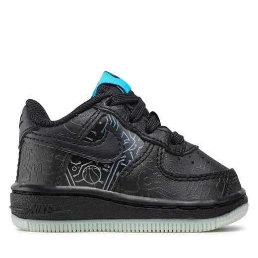 Sneakersy Nike Force 1 DN1436 001 Czarny ze sklepu eobuwie.pl w kategorii Buciki niemowlęce - zdjęcie 171238989