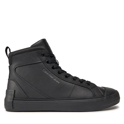 Sneakersy Calvin Klein Jeans Vulcanized Mid Laceup Mix In Uc YM0YM00900 Triple Black 0GT ze sklepu eobuwie.pl w kategorii Trampki męskie - zdjęcie 171239157