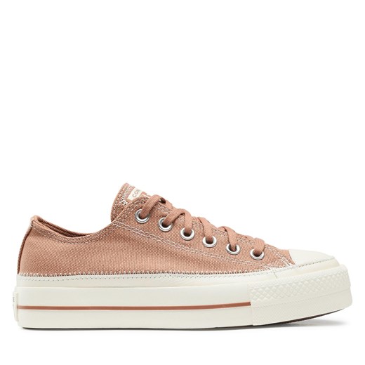 Trampki Converse Chuck Taylor All Star Lift A05249C Taupe/Red Converse 41 eobuwie.pl