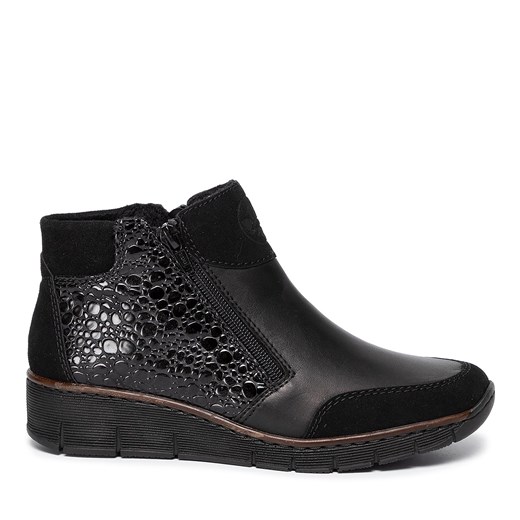 Botki Rieker 53782-00 Schwarz Rieker 36 wyprzedaż eobuwie.pl