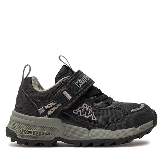 Sneakersy Kappa 260973K Black/Grey 1116 ze sklepu eobuwie.pl w kategorii Buty sportowe dziecięce - zdjęcie 171240088