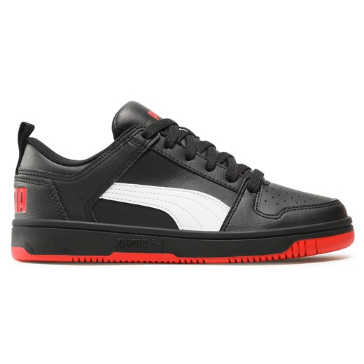 Sneakersy Puma Rebound Layup Lo Sl Jr 370490 13 Black/White/High Risk Red ze sklepu eobuwie.pl w kategorii Trampki damskie - zdjęcie 171240326