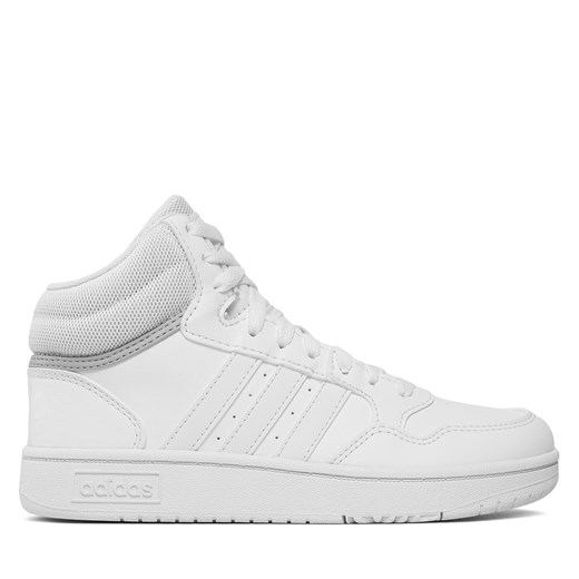 Sneakersy adidas Hoops 3.0 Mid K GW0401 Biały ze sklepu eobuwie.pl w kategorii Buty sportowe dziecięce - zdjęcie 171241486