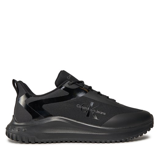 Sneakersy Calvin Klein Jeans Eva Runner Low Lace Ml Mix YM0YM00968 Triple Black 45 eobuwie.pl