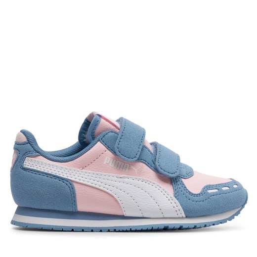 Sneakersy Puma Cabana Racer Sl 20 V Ps 383730-14 Whisp Of Pink/Puma White/Zen Blue ze sklepu eobuwie.pl w kategorii Buty sportowe dziecięce - zdjęcie 171242036