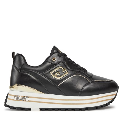 Sneakersy Liu Jo Maxi Wonder 73 BA4059 P0102 Czarny ze sklepu eobuwie.pl w kategorii Buty sportowe damskie - zdjęcie 171242407