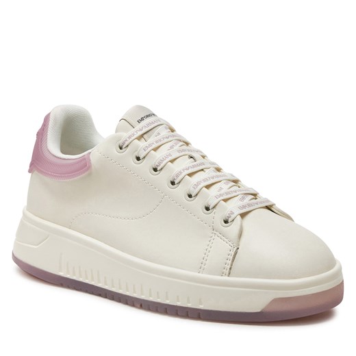 Sneakersy Emporio Armani X3X024 XR128 C659 Off White/Violet Ice Emporio Armani 40 promocja eobuwie.pl