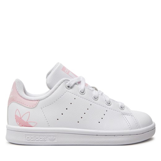 Sneakersy adidas Stan Smith Kids IF1258 Biały ze sklepu eobuwie.pl w kategorii Buty sportowe dziecięce - zdjęcie 171243499