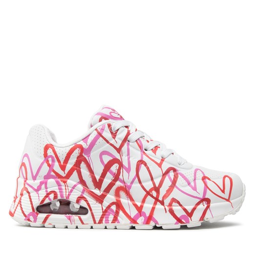 Sneakersy Skechers Uno Spread The Love 155507/WRPK White/Red/Pink ze sklepu eobuwie.pl w kategorii Buty sportowe damskie - zdjęcie 171243585
