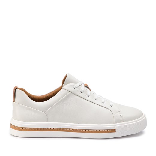 Sneakersy Clarks Un Maui Lace 261401684 White Leather ze sklepu eobuwie.pl w kategorii Trampki damskie - zdjęcie 171245336