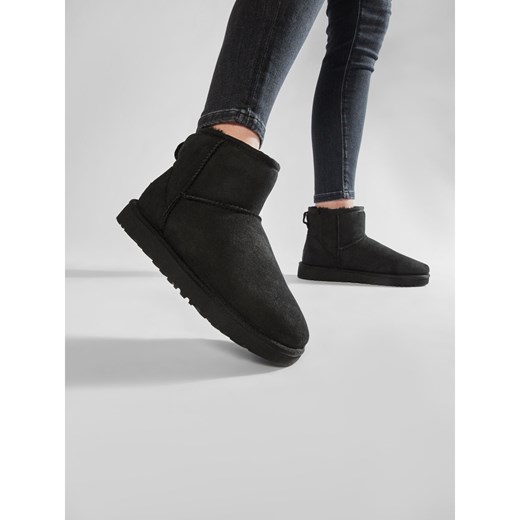 Śniegowce Ugg W Classic Mini II 1016222 W/Blk 41 promocja eobuwie.pl