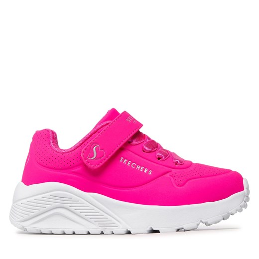 Sneakersy Skechers Uno Lite 310451L/HTPK Różowy ze sklepu eobuwie.pl w kategorii Buty sportowe dziecięce - zdjęcie 171245468