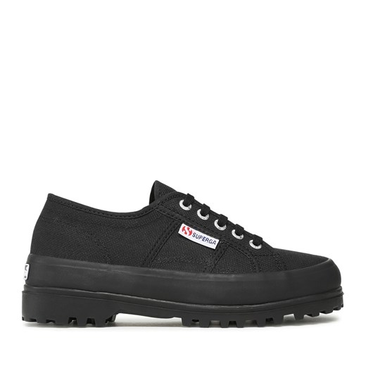 Trapery Superga 2555 Alpina Cotu S00F4B0 Czarny ze sklepu eobuwie.pl w kategorii Trampki damskie - zdjęcie 171245517