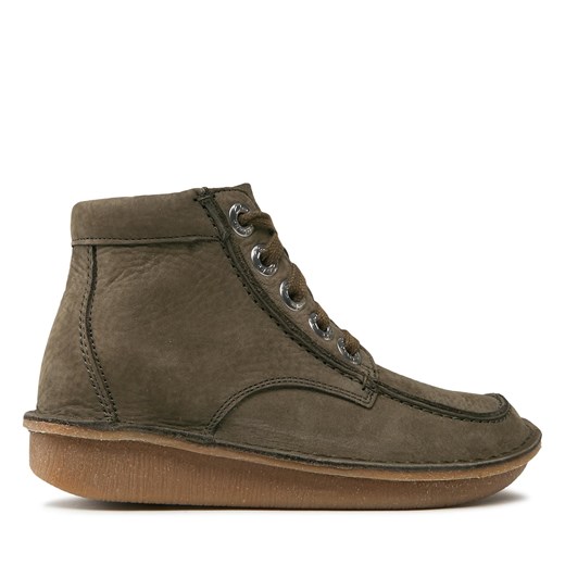 Botki Clarks Funny Cedar 261738864 Khaki ze sklepu eobuwie.pl w kategorii Botki - zdjęcie 171245528