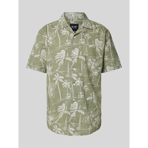 Koszula casualowa z kołnierzem z połami model ‘CAIDEN’ ze sklepu Peek&Cloppenburg  w kategorii Koszule męskie - zdjęcie 171245618