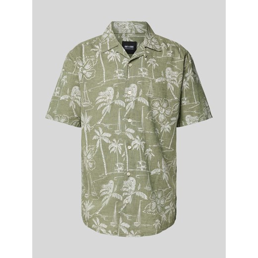 Koszula casualowa o kroju regular fit z kołnierzem z połami model ‘CAIDEN’ ze sklepu Peek&Cloppenburg  w kategorii Koszule męskie - zdjęcie 171245618