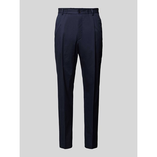 Spodnie z zakładkami w pasie model ‘Caron’ ze sklepu Peek&Cloppenburg  w kategorii Spodnie męskie - zdjęcie 171245907