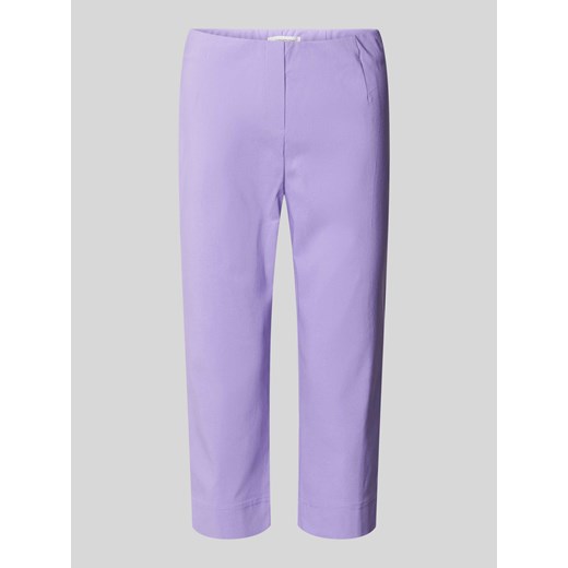Spodnie capri w jednolitym kolorze model ‘INA’ ze sklepu Peek&Cloppenburg  w kategorii Spodnie damskie - zdjęcie 171246037