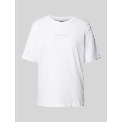 T-shirt z nadrukiem z logo model ‘Terina’ ze sklepu Peek&Cloppenburg  w kategorii Bluzki damskie - zdjęcie 171246126