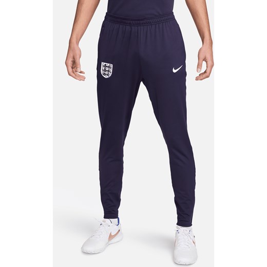 Męskie spodnie piłkarskie z dzianiny Nike Dri-FIT Anglia Strike - Fiolet ze sklepu Nike poland w kategorii Spodnie męskie - zdjęcie 171246315