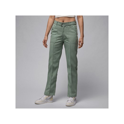 Damskie spodnie z tkaniny Jordan - Zieleń ze sklepu Nike poland w kategorii Spodnie damskie - zdjęcie 171247917