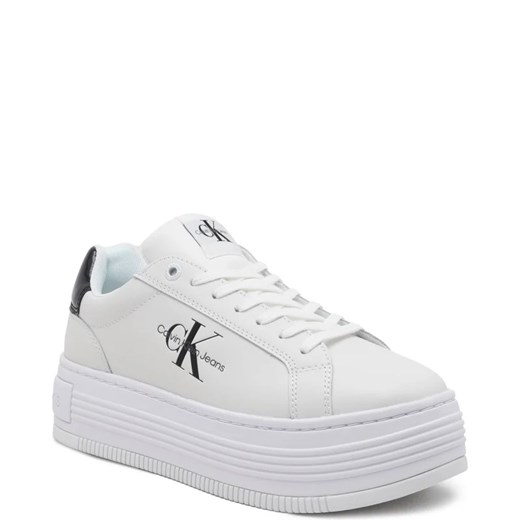 Buty sportowe damskie białe Calvin Klein sneakersy sznurowane na wiosnę 