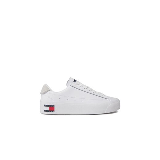 Tommy Jeans Sneakersy Tjw Vulc Flatform Sneaker Ess EN0EN02509 Biały ze sklepu MODIVO w kategorii Trampki damskie - zdjęcie 171251808