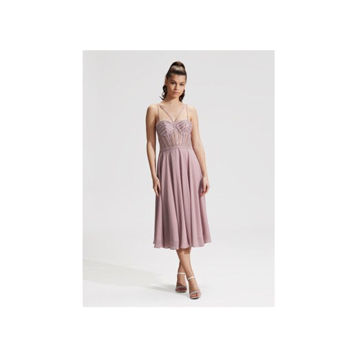 Hey Kyla Sukienka koktajlowa 5AG007HK Różowy Slim Fit ze sklepu MODIVO w kategorii Sukienki - zdjęcie 171251819