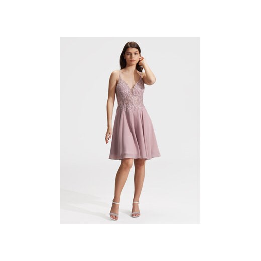 Hey Kyla Sukienka koktajlowa 5AG003HK Różowy Slim Fit ze sklepu MODIVO w kategorii Sukienki - zdjęcie 171252818