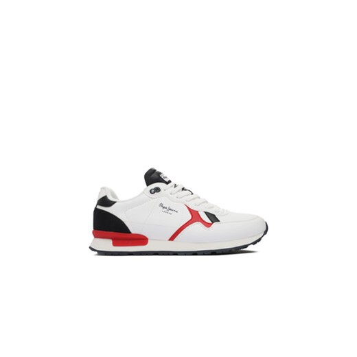 Pepe Jeans Sneakersy PMS30982 Biały ze sklepu MODIVO w kategorii Buty sportowe męskie - zdjęcie 171253706