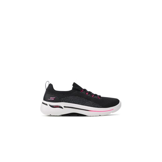 Skechers Sneakersy Go Walk Arch Fit 124863/BKHP Czarny ze sklepu MODIVO w kategorii Buty sportowe damskie - zdjęcie 171254685